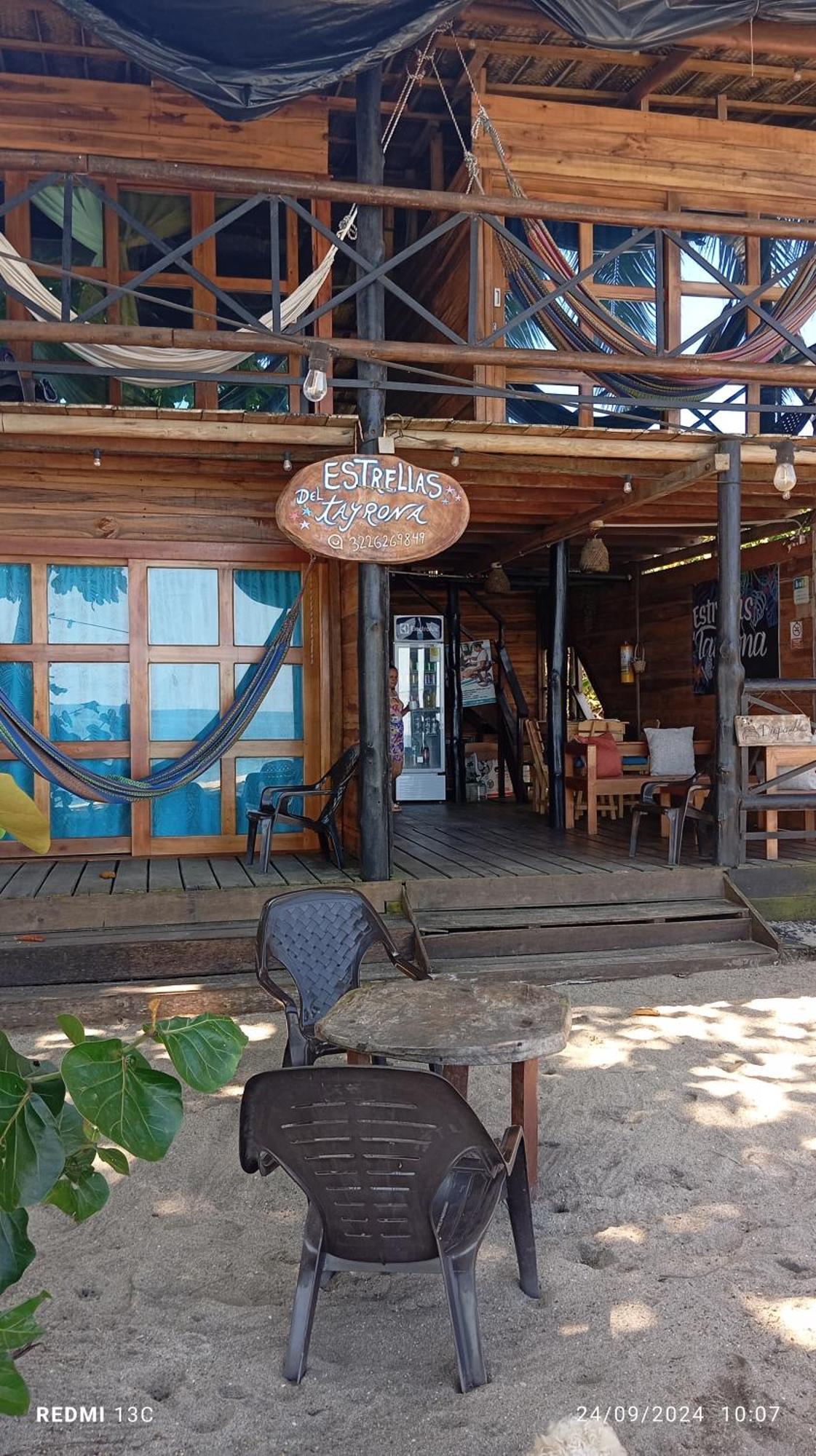 Hostal Estrellas Del Tayrona Playa Mendihuaca Guachaca Eksteriør bilde